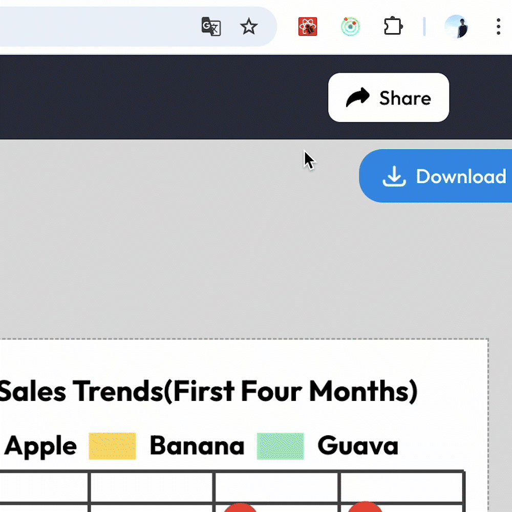 share and download your chart display